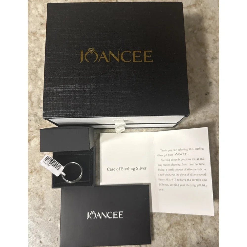 Joancee Men's Sterling Silver Wedding Band‎ Gents Size 11